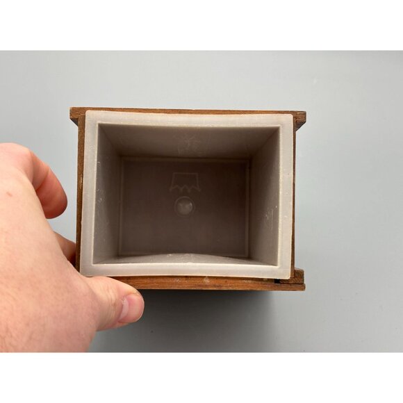 Vintage Wood Canister Set With Illustrated Panels Lift Lids Storage Containers - Picture 11 of 12